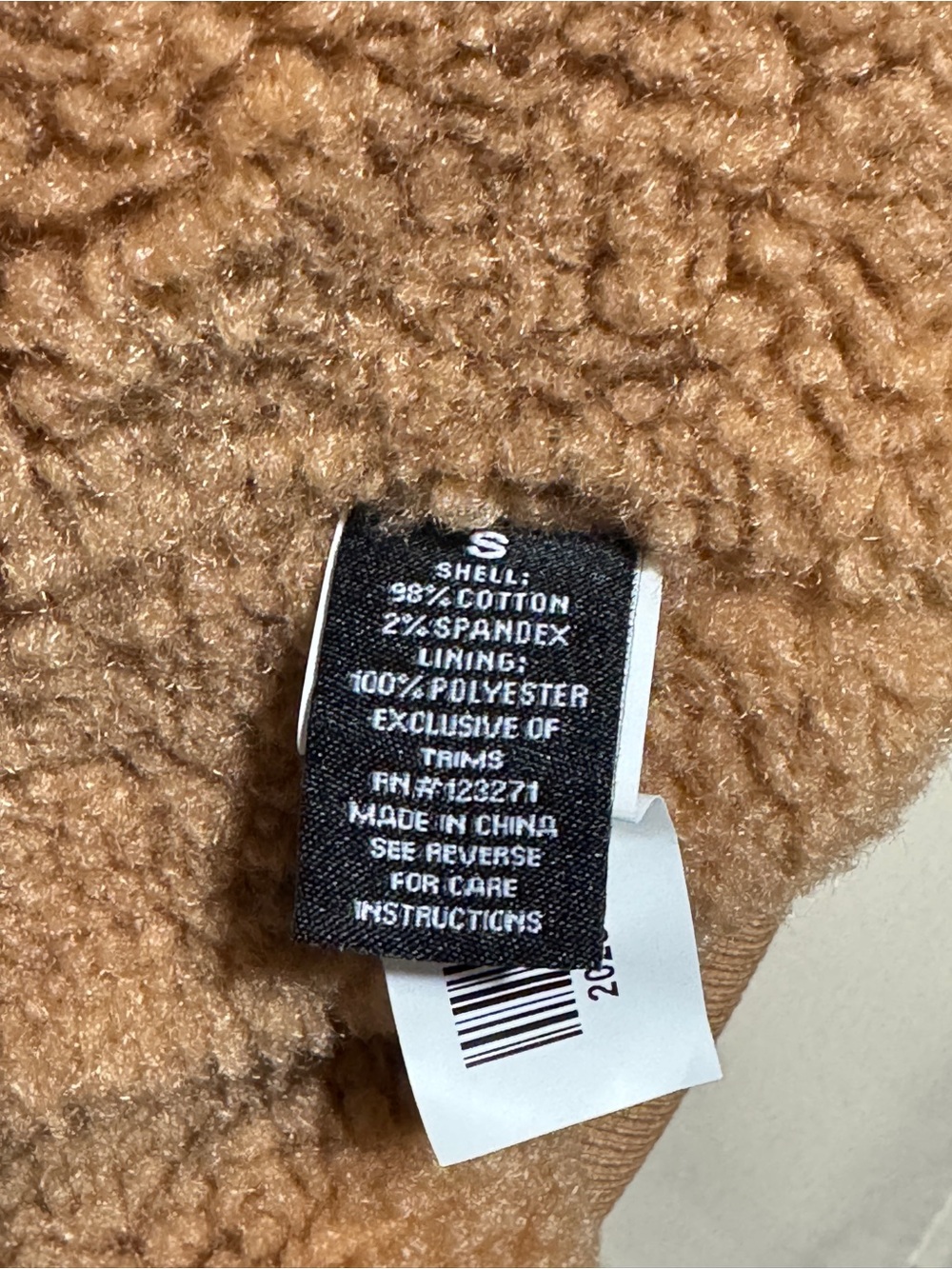 Brown Corduroy Sherpa Lined Zip Vest Cozy Fall Winter S - Picture 4 of 8